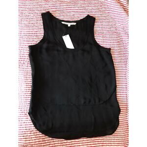 NWT VERONICA BEARD Black LAYERED TANK TOP Sz 8 $225